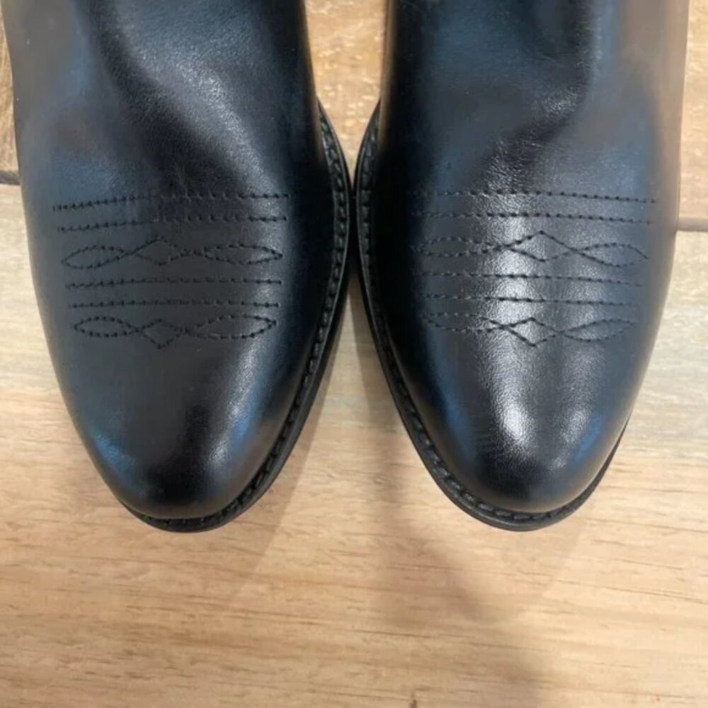 Seychelles Under The Stars Black White Starts Leather Ankle Boots NEW Size 8 - Picture 6 of 6